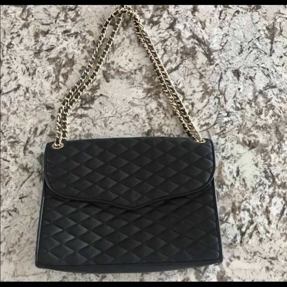 Rebecca Minkoff Quilted Affair Bag with Gold Chain